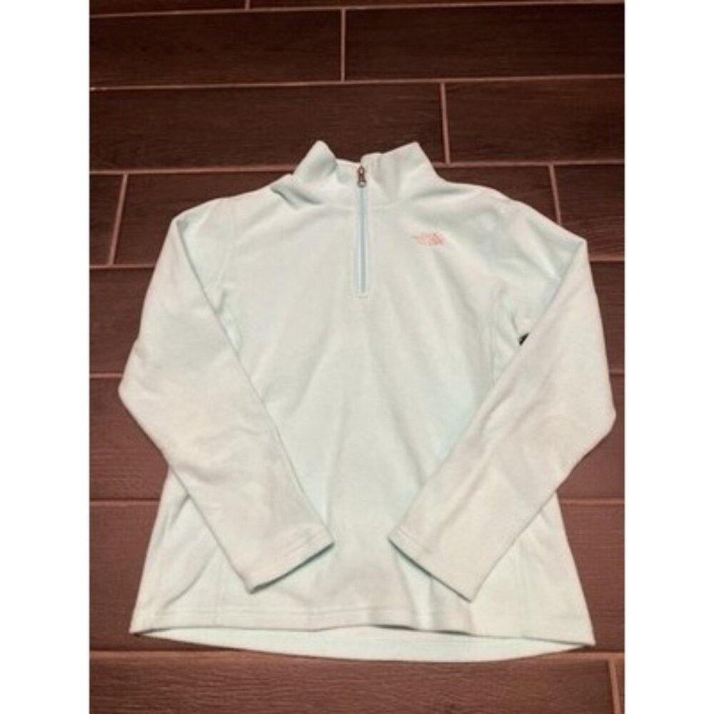 The North Face Youth XL Quarter Zip Pullover Green